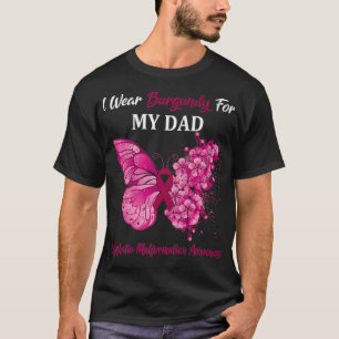 Butterfly Ich trage Burgund für meinen Vater Lymp T-Shirt