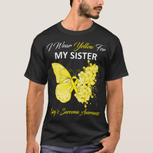Butterfly Ich trage Gelb für die Sarc meiner Schwe T-Shirt