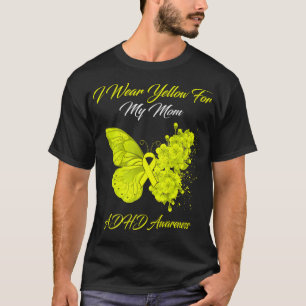 Butterfly Ich trage Gelb für meine Mama ADHS Bewus T-Shirt