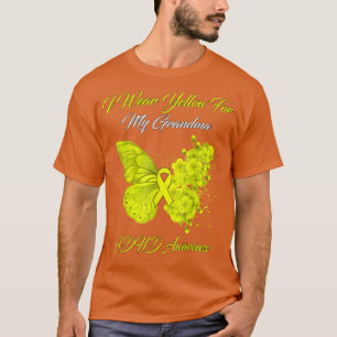 Butterfly Ich trage Gelb für meine Oma ADHD Awaren T-Shirt