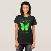 Butterfly Ich trage Grün für meine Mama Scoliose A T-Shirt (Vorne ganz)
