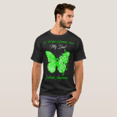Butterfly Ich trage Grün für meinen Vater Scoliose T-Shirt (Vorne ganz)