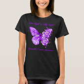 Butterfly Ihr Kampf ist mein Kampf gegen Bauchspei T-Shirt (Vorderseite)