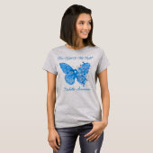Butterfly ihr Kampf ist mein Kampf gegen Diabetes T-Shirt (Vorne ganz)
