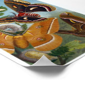 Butterfly Illustration Poster (Ecke)
