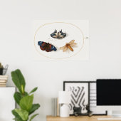 Butterfly Illustration Poster (Heimbüro)