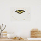 Butterfly Illustration Poster (Küche)