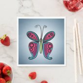 Butterfly-Illustration Serviette (Beispiel)
