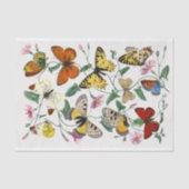Butterfly Illustration Tissue Paper Seidenpapier (Vorderseite)