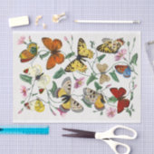 Butterfly Illustration Tissue Paper Seidenpapier (Handwerk)