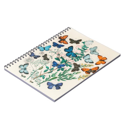 Butterfly-Illustrationen Notizblock (Linke Seite)