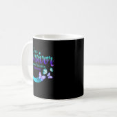 Butterfly Im A Survivor Suicide Prevention Awaren Kaffeetasse (Vorderseite Links)