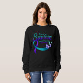 Butterfly I'm A Survivor Suicide Prevention Awaren Sweatshirt (Vorne ganz)