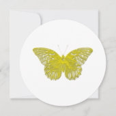 Butterfly im Letterpress-Stil Einladung (Vorderseite)