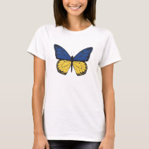 butterfly in ukrainian  colors