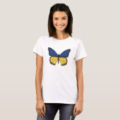 butterfly in ukrainian colors T-Shirt (Vorne ganz)