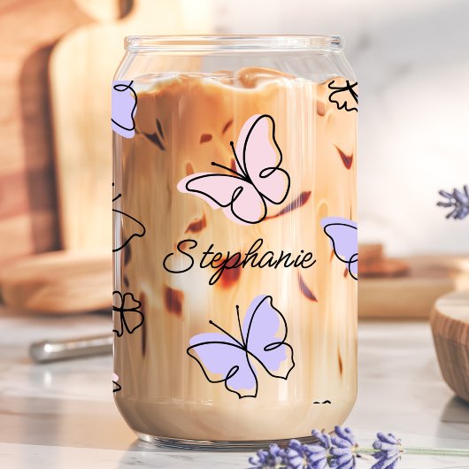 Butterfly-Individuelle Name Dosenglas