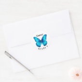 Butterfly Individuelle Name Grade School Sticker L (Umschlag)