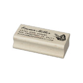 Butterfly-Individuelle Name-Rücksendeadresse Gummistempel (Stempel)