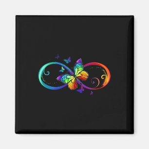 Butterfly Infinity Symbol Kunst Autismus Bewusstse Magnet