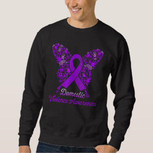 Butterfly Inhouse Gewalt Sensibilisierungsmonat Li Sweatshirt