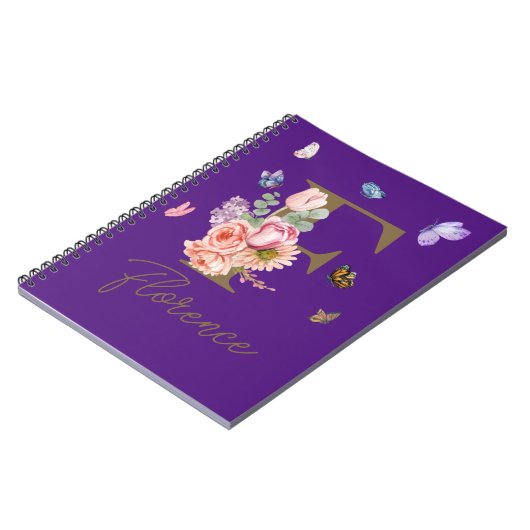Butterfly Initial Personalisiert Journal Notizblock (Linke Seite)