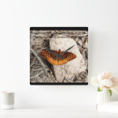Butterfly inspiration clock quadratische wanduhr (Zuhause)
