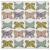 Butterfly Inspiration Word Kunststoffe Stoff (Muster)