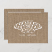 Butterfly-Inspirierte Butterfly-Notecards Mitteilungskarte (Vorne/Hinten)