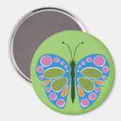 Butterfly Jam: Blau Magnet (Vorderseite/Rückseite)