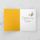 Butterfly Jar denkt an dich Karte (Innenseite)