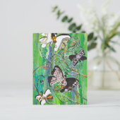 Butterfly Jewels Postcard Postkarte (Stehend Vorderseite)