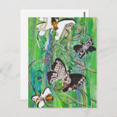 Butterfly Jewels Postcard Postkarte (Vorne/Hinten)