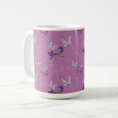 Butterfly Joy Classic Tasse (Lila) (Vorderseite Links)
