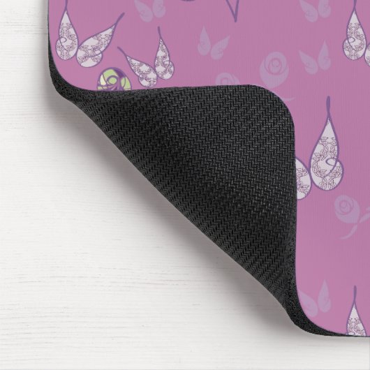 Butterfly Joy Mousepad (Lila) (Ecke)