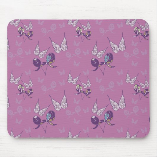 Butterfly Joy Mousepad (Lila) (Vorne)