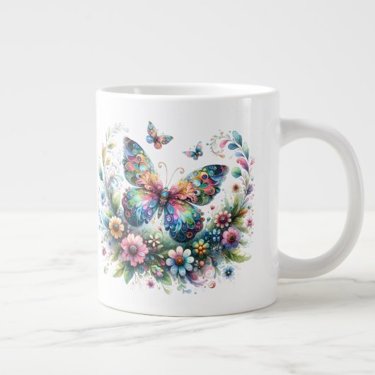 Butterfly-Jumbo-Tasse Jumbo-Tasse (Rechts)