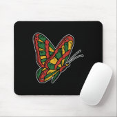Butterfly Juneteenth Blm Black History African Ame Mousepad (Mit Mouse)