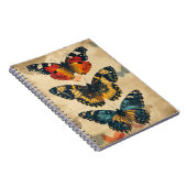 Butterfly Kaleidoskop: Vintage Postkarte Notizblock (Rechte Seite)