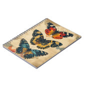 Butterfly Kaleidoskop: Vintage Postkarte Notizblock (Linke Seite)