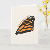 Butterfly Karte (Gelbe Blume)
