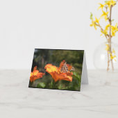 Butterfly Karte (Gelbe Blume)