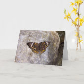 Butterfly-Karte Karte (Gelbe Blume)