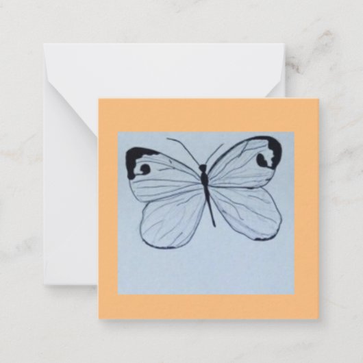 Butterfly-Karte Mitteilungskarte (Vorderseite)