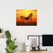 Butterfly-Karte Poster (Heimbüro)