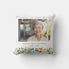 Butterfly Keepake Memorial Foto Throw Kissen