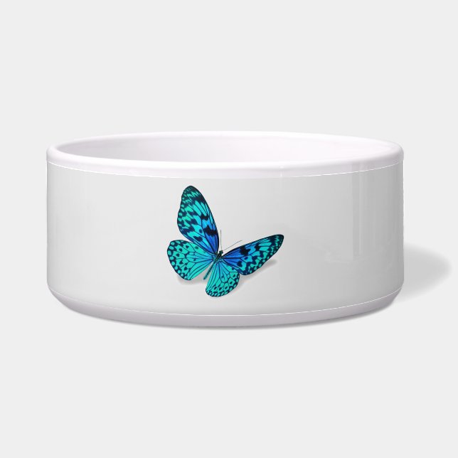 BUTTERFLY Keramik Hundeschale | m3galleryStudio Napf (Vorderseite)