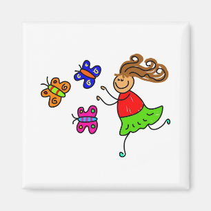 Butterfly Kid Magnet
