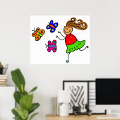 Butterfly Kid Poster (Heimbüro)