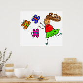 Butterfly Kid Poster (Küche)
